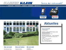 Tablet Screenshot of kassen-klein.de